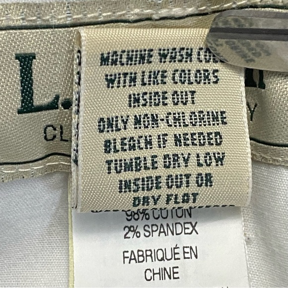 Vintage LL Bean Women’s Elastic High Waist Tan Corduroy Pants Size 18 Petite - Picture 8 of 8